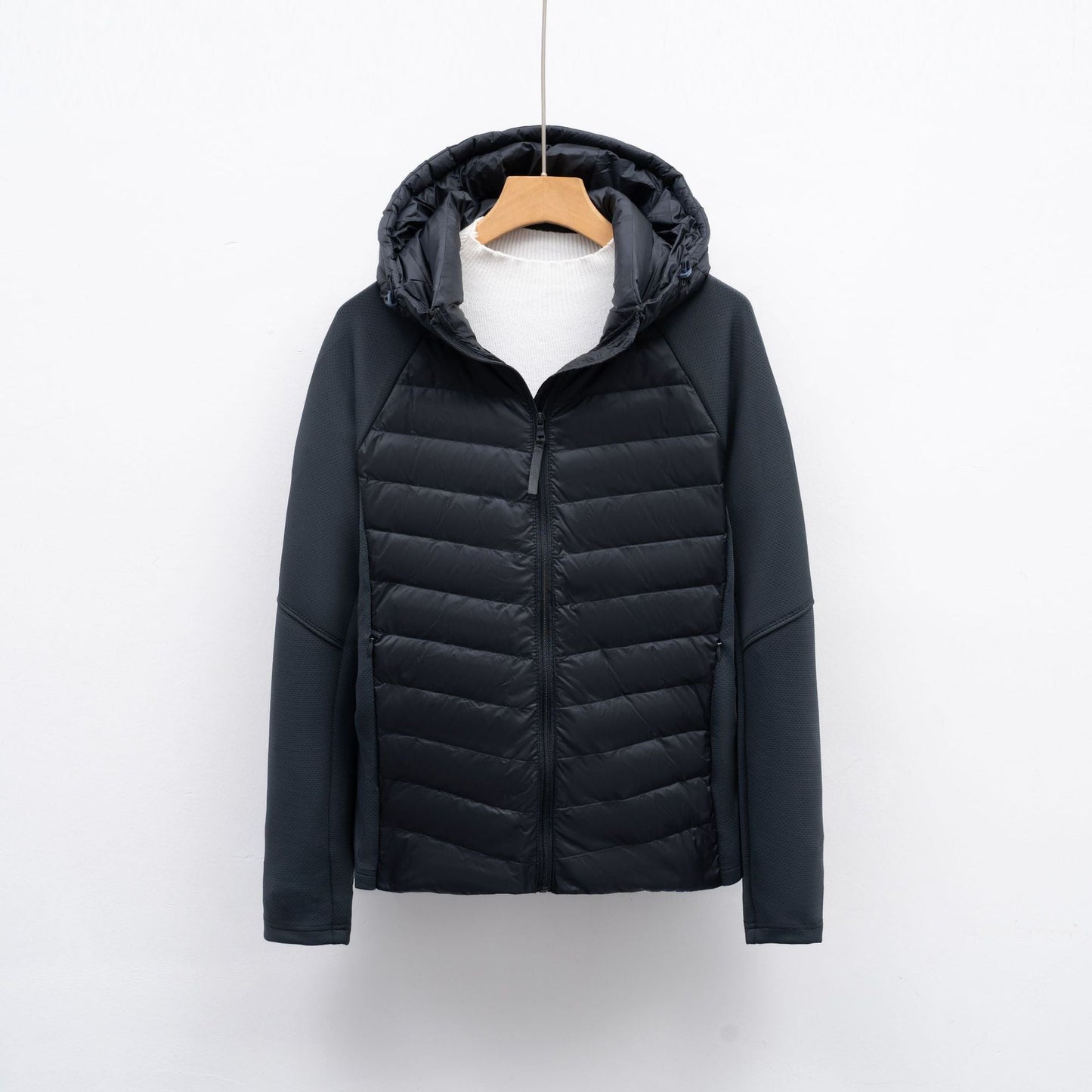 Streetwave Womens Hybrid Jacket With Hood Versatile Warm Weatherproof Outerwear