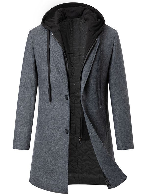Streetwave Womens Elegant Coat With Removable Hood And Fleece Lining For All Seasons Chic Warmth