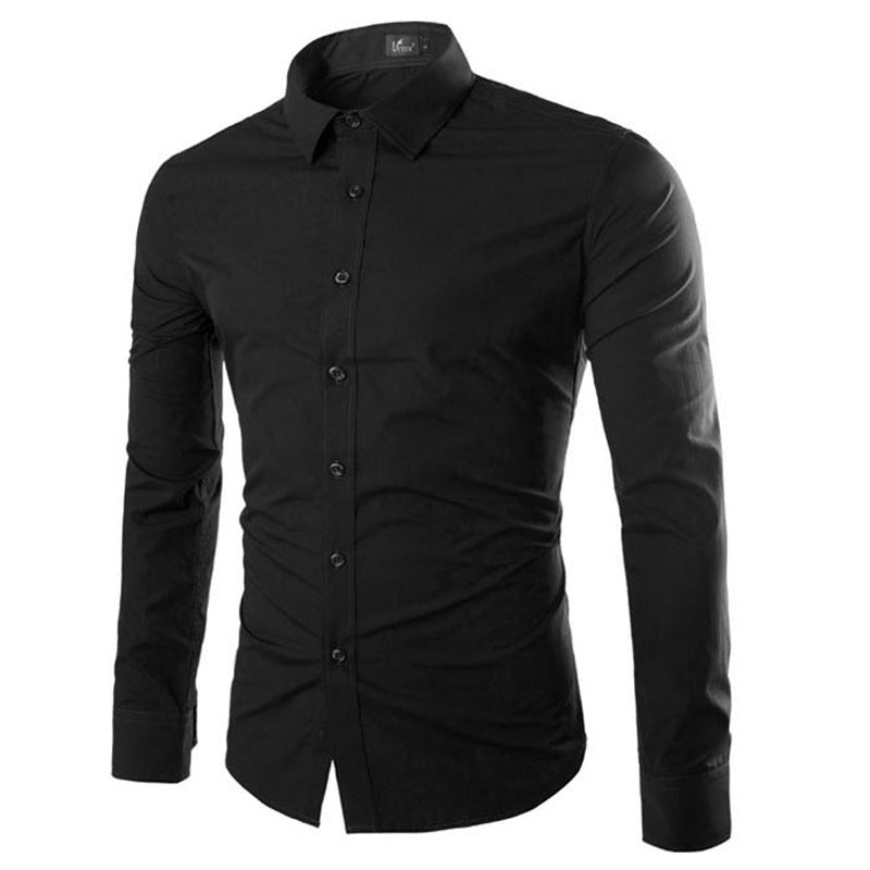 Streetwave Mens Elegant Long Sleeve Dress Shirt For Daily And Formal Wear With Smart Comfort