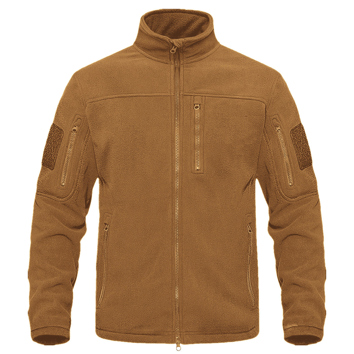 Mens Fleece Jacket Street-Wave With Versatile Pockets And High Collar For Outdoor Enthusiasts