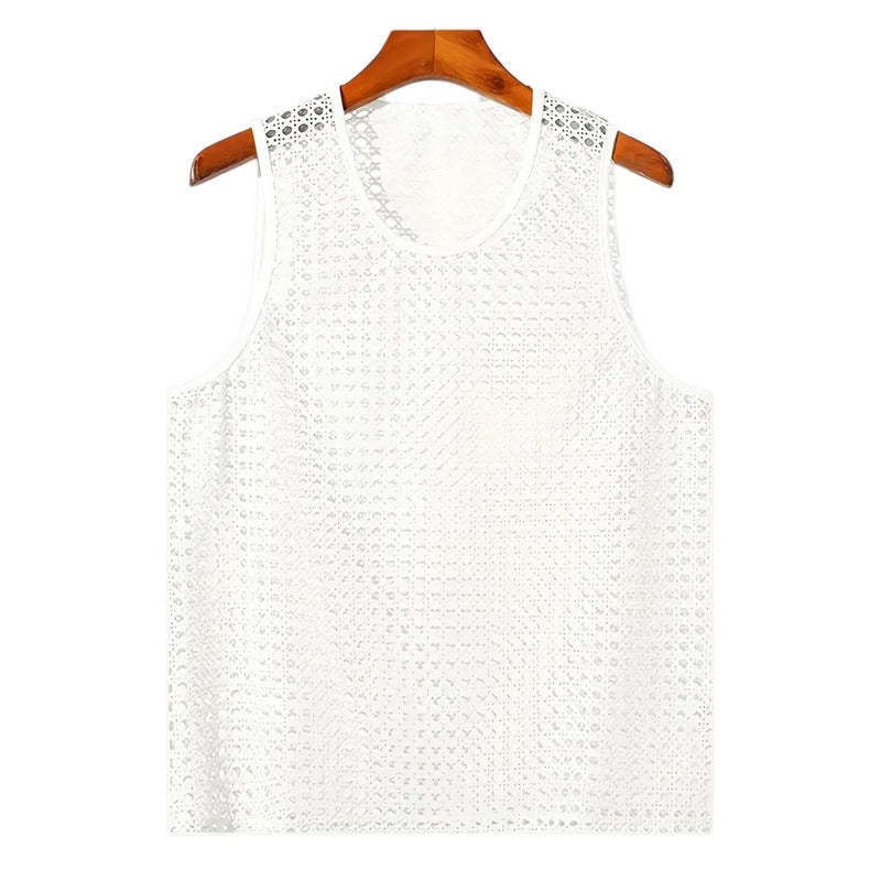 Street-wave Men's Mesh Sport Tank Top Breathable Ventilated Comfort for Active Athletes