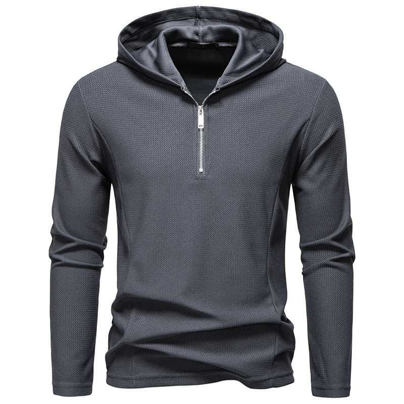Street-wave Mens Functional Half Zip Pullover Breathable Fabric For Active Wear Gear