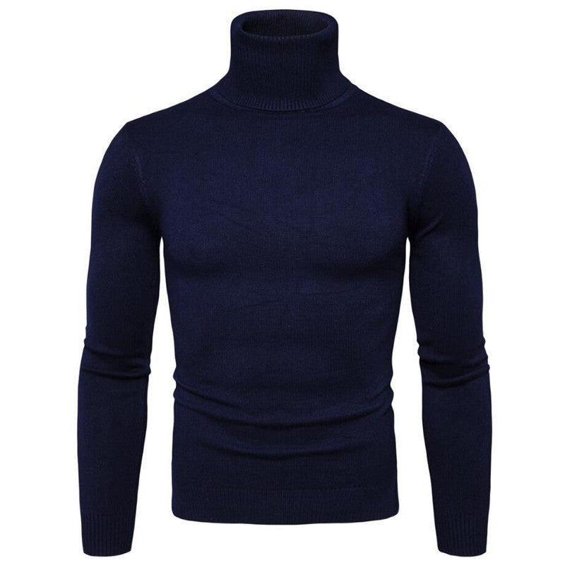 Street Wave Mens Merino Wool Turtleneck Sweater Elegant Soft Warm Everyday Comfort