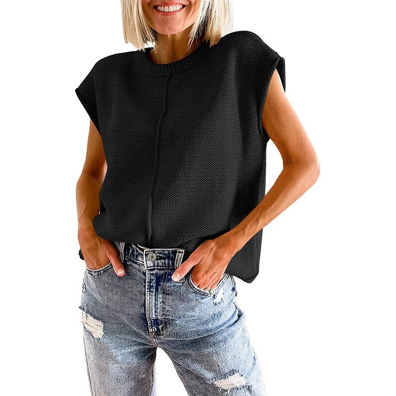 Street-wave Womens Knit Top Breathable Cotton For Stylish Women With Casual Elegant Look