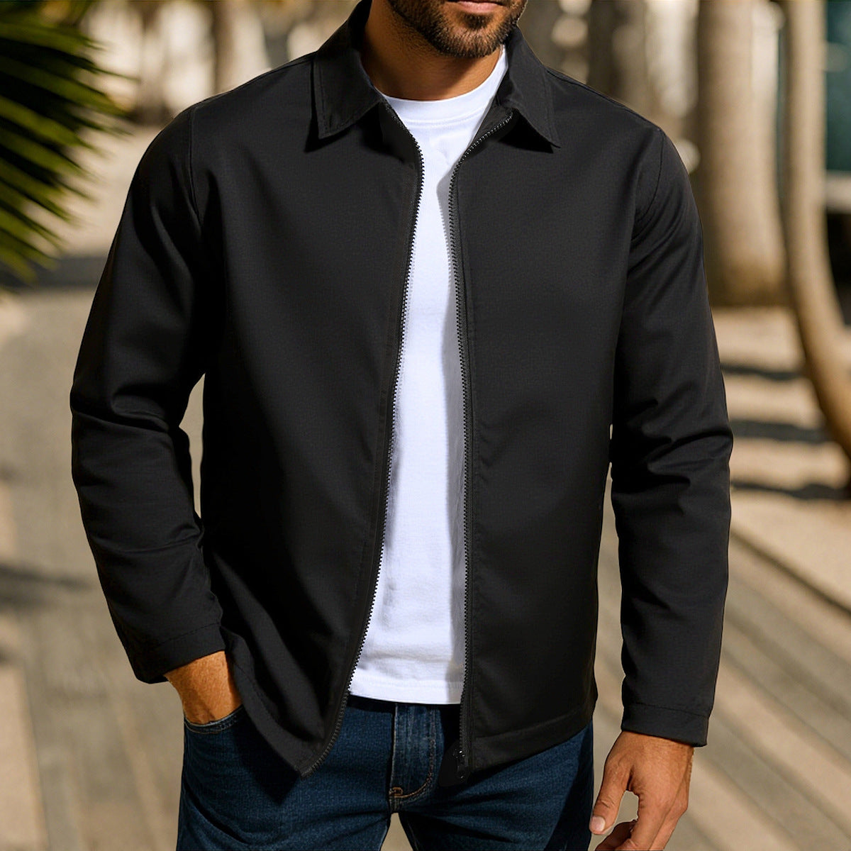 Street-Wave Windproof Jacket For Men Casual With Innovative Wind Protection Technology