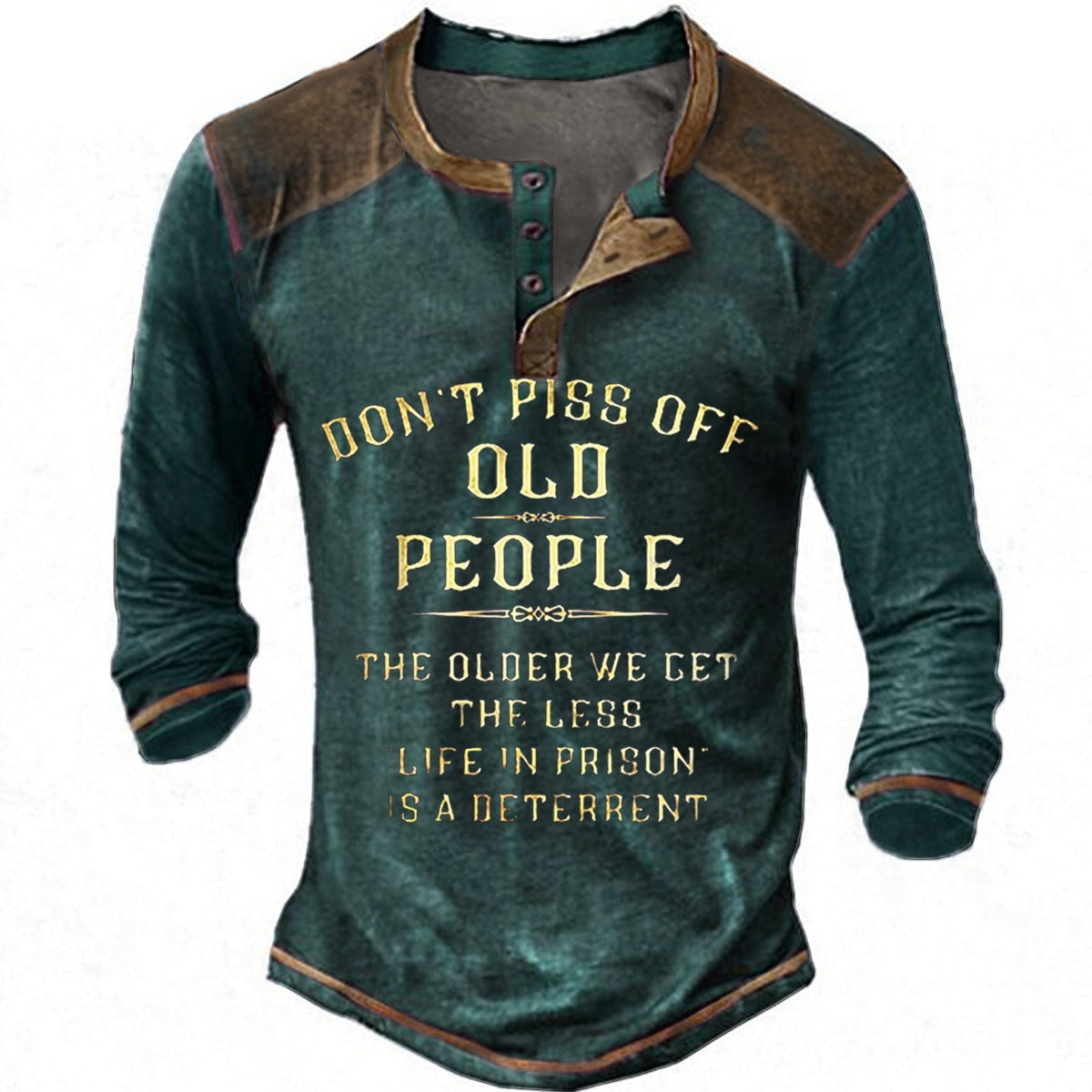 Mens Long Sleeve Shirt With Unique Graphic Print From Streetwave Cotton Comfort For Everyday Wear