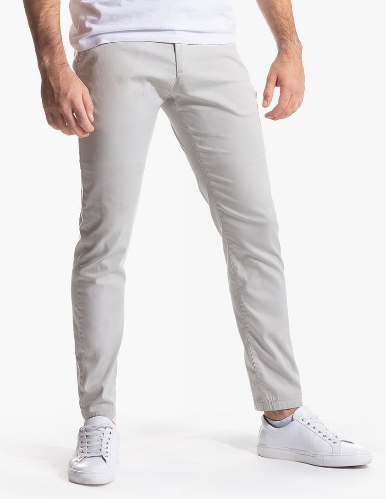 Street-wave Slim Fit Chino Pants Breathable Comfort For Men Stylish Everyday Wear