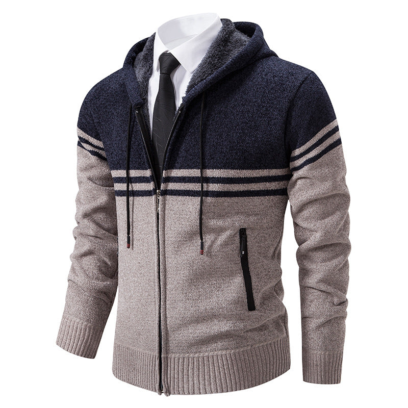 Street-wave Mens Hooded Jacket With Structured Design For Everyday Style And Comfort