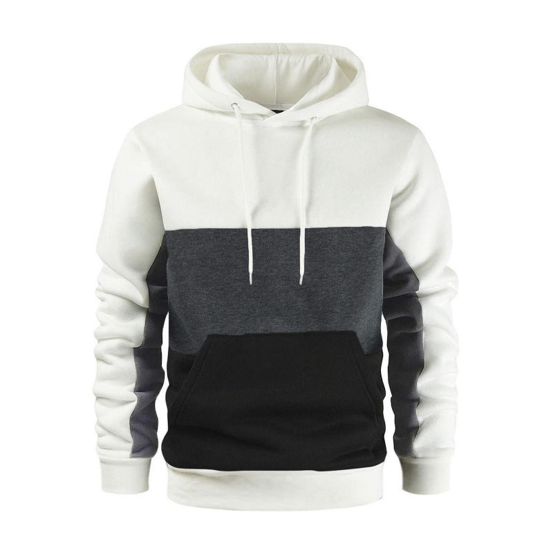 Street Wave Men Colorblock Hoodie For Active Wear With Contrast Blocks And Cozy Fit