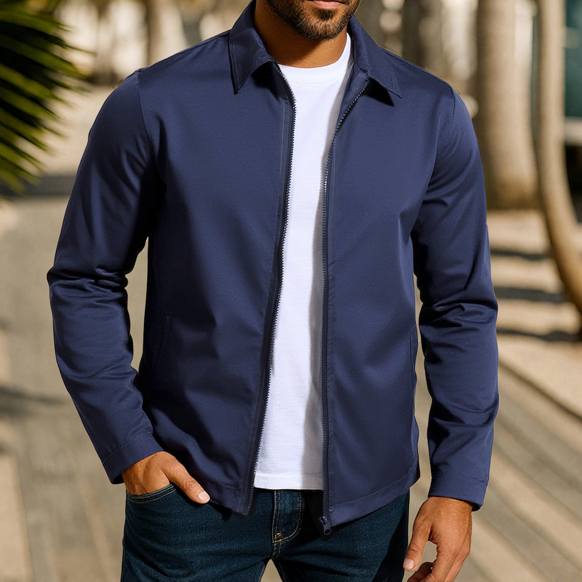 Street-Wave Windproof Jacket For Men Casual With Innovative Wind Protection Technology