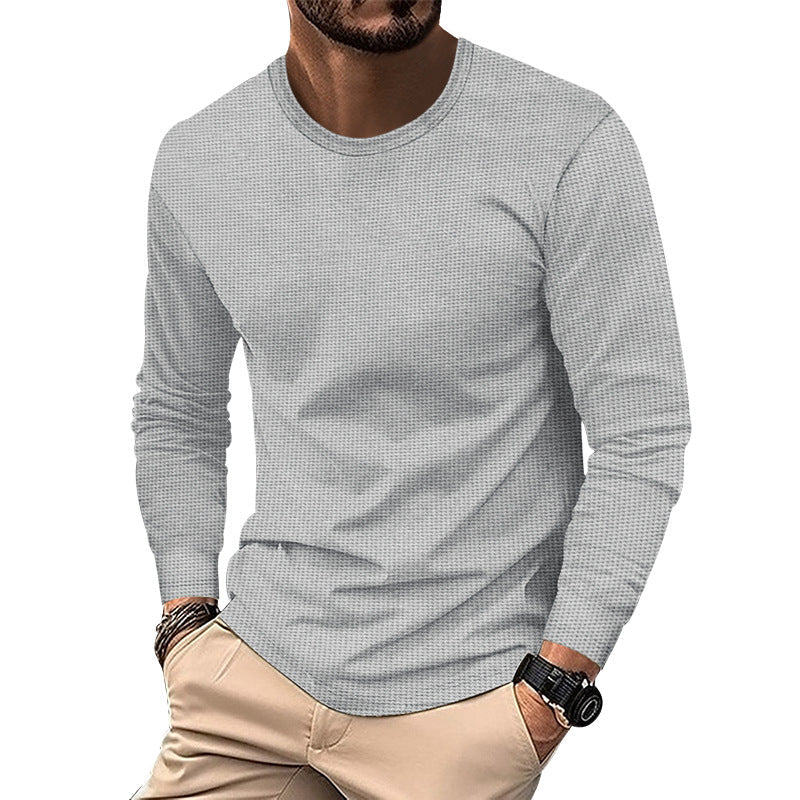 Street-wave Mens Textured Long Sleeve Shirt For Style-Conscious Men Premium Comfort