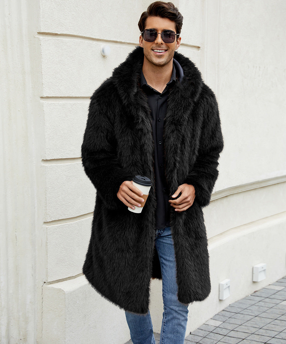 Street-Wave Men's Fur-Lined Hooded Coat For Winter Premium Warmth Weatherproof Stylish