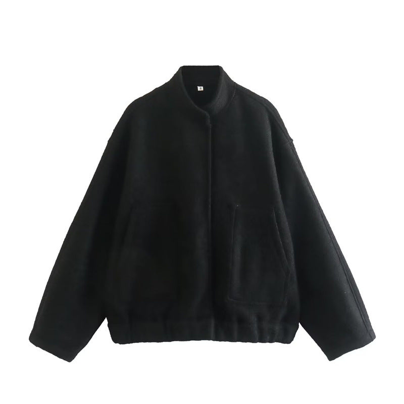 Street-wave Womens Elegant Oversized Jacket With Cozy Warmth And Soft Comfortable Fit