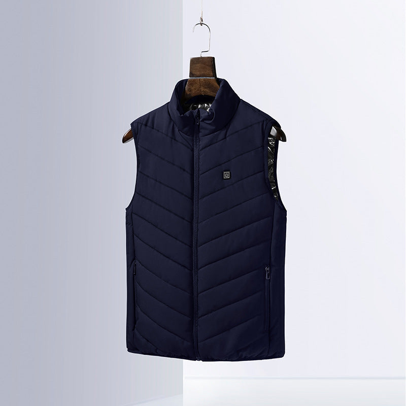 Streetwave Womens Quilted Puffer Vest With High Collar And Secure Pockets For Cold Weather