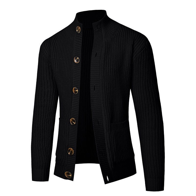 Streetwave Men Comfortable Knit Cardigan With Button Closure Premium Cozy Everyday Essential