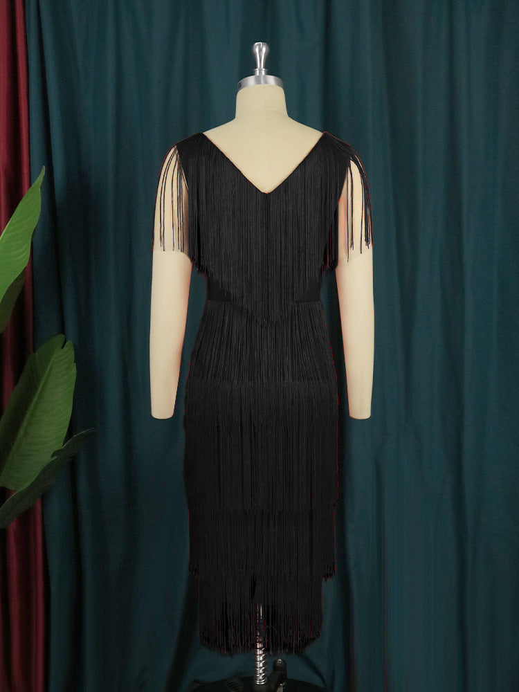 Fringe Dress For Women Streetwave Glamorous Evening Wear With Fringe Detailing Exquisite