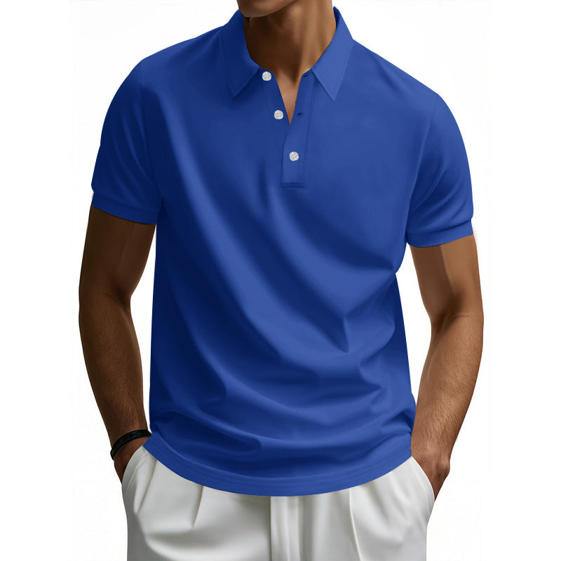Street-Wave Men's Moisture-Wicking Polo Shirt With Structured Collar For Everyday Comfort
