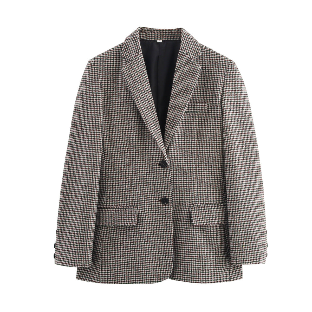 Street Wave Women's Plaid Blazer Modern Chic Versatile Office To Weekend Wear For Work