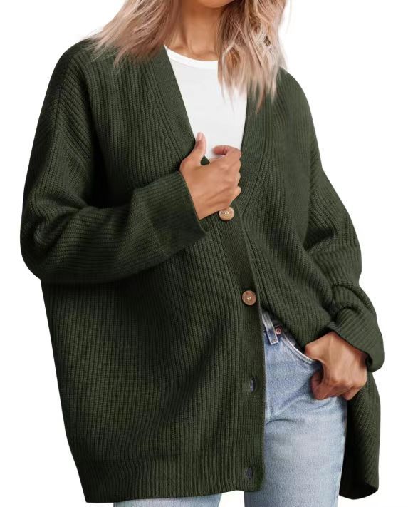 Street-Wave Anna Striped Knit Cardigan Unisex Oversized