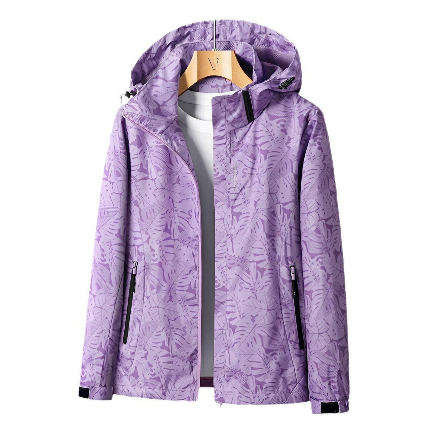Elvah Womens Waterproof Hooded Rain Jacket For Women Windproof Cozy Stylish Rainwear Outdoors