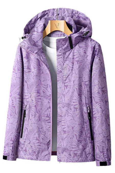 Street-wave Women's Waterproof Windbreaker Jacket Autumn Edition Breathable Lightweight All Weather Protection