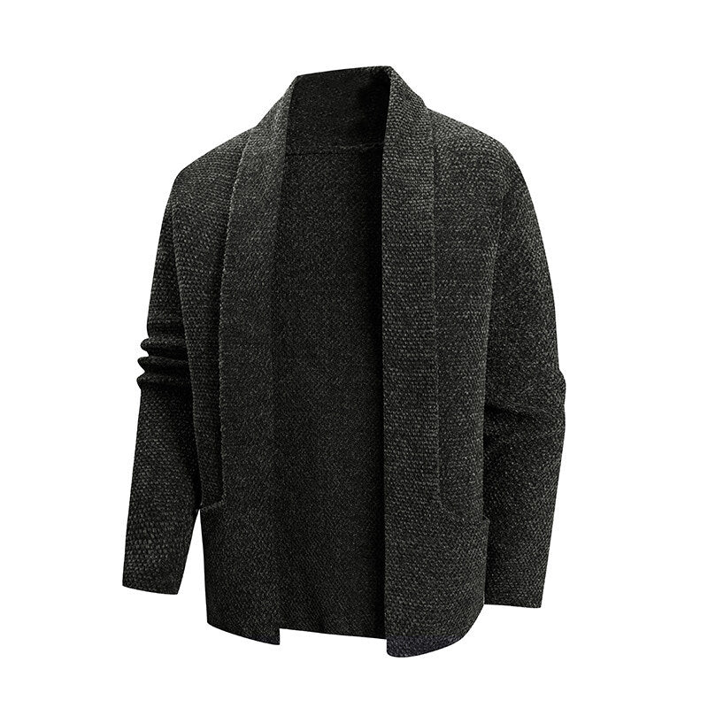Elegant Women Cardigan With Chic Lapel And Pockets By Street-wave Soft Knit Fabric For Women Timeless And Versatile