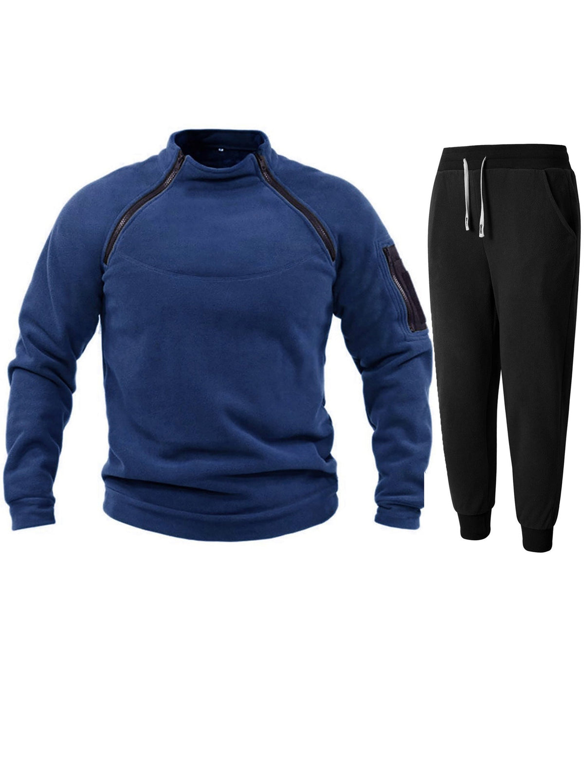 Streetwave Mens Functional Pullover And Jogger Set For Active Athletes Comfort And Performance