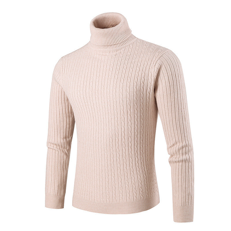 Streetwave Men's Turtleneck Sweater With Structured Knit For Warmth Comfort And Style