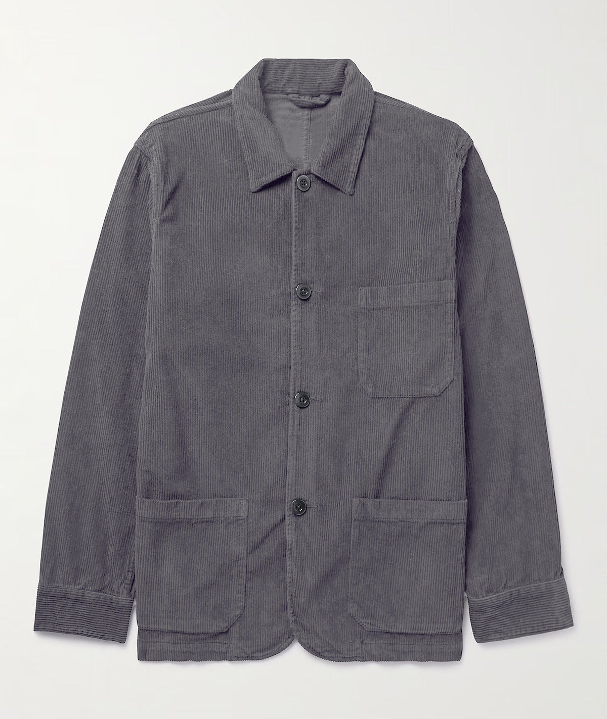 Street-Wave Corduroy Jacket For Men With Practical Pockets Casual Everyday Outerwear