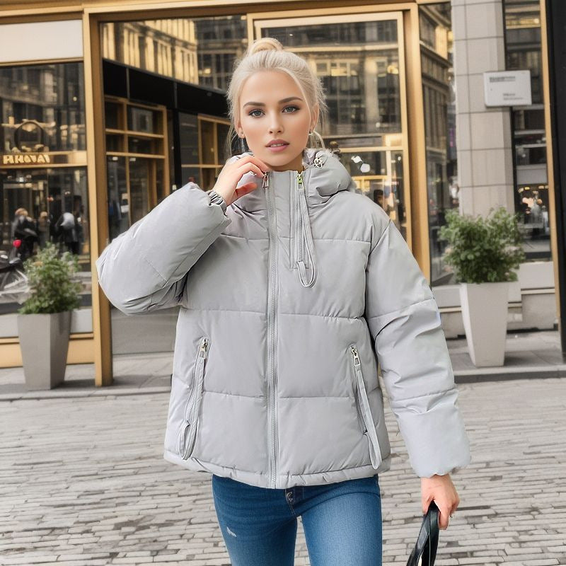 Streetwave Puffer Jacket For Women With Adjustable Hood And Thick Insulation For Winter