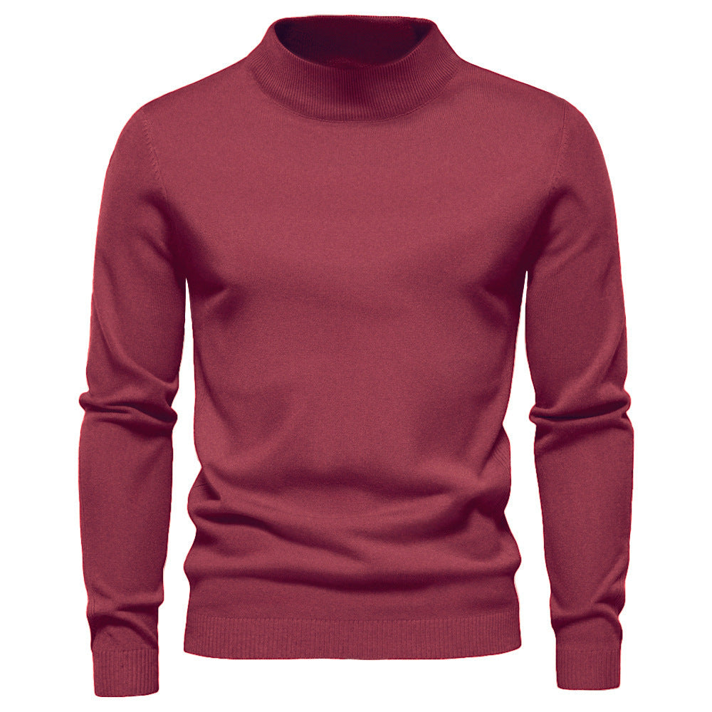 Street Wave Mens Elegant Wool Turtleneck Sweater For Cold Weather Comfort Premium Warmth