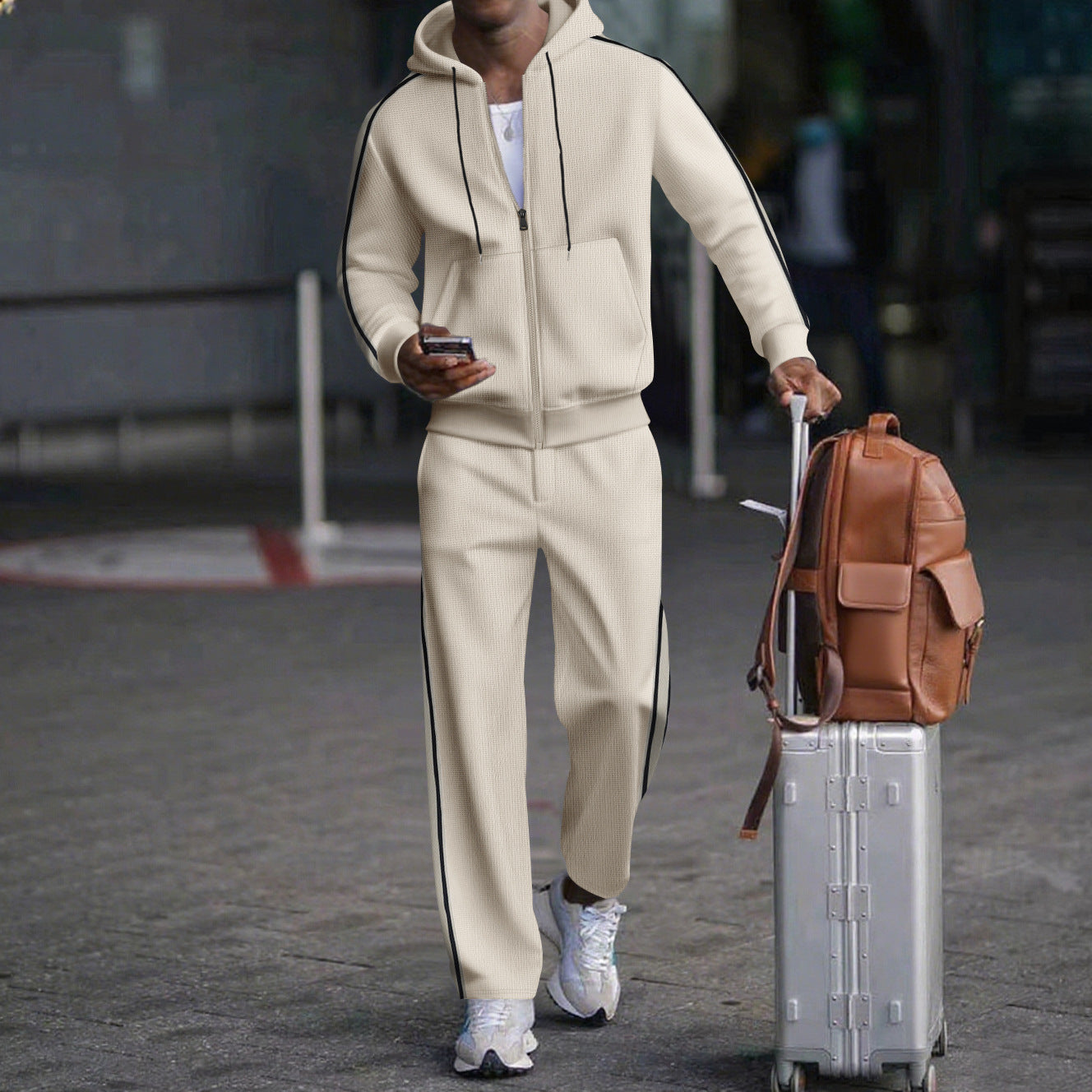 Streetwave Mens Two Piece Jogging Tracksuit With Modern Fit And Practical Pockets