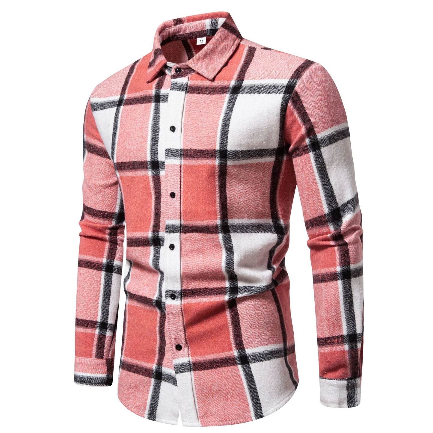 Street-Wave Mens Flannel Shirt Modern Plaid Design For Style Conscious Men All Day Comfort