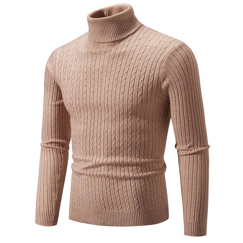 Streetwave Men's Stylish Turtleneck Sweater In Fine Knit For Modern Look And Warmth
