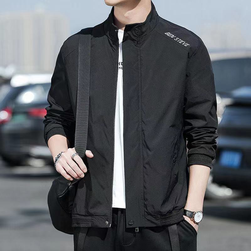 Street-wave Men's Sporty Transitional Jacket With High Collar For Active Wear Premium Comfort