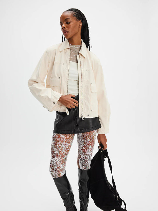 Street Wave Women's Lightweight Utility Jacket Breathable Versatile Everyday Wear For Modern Women
