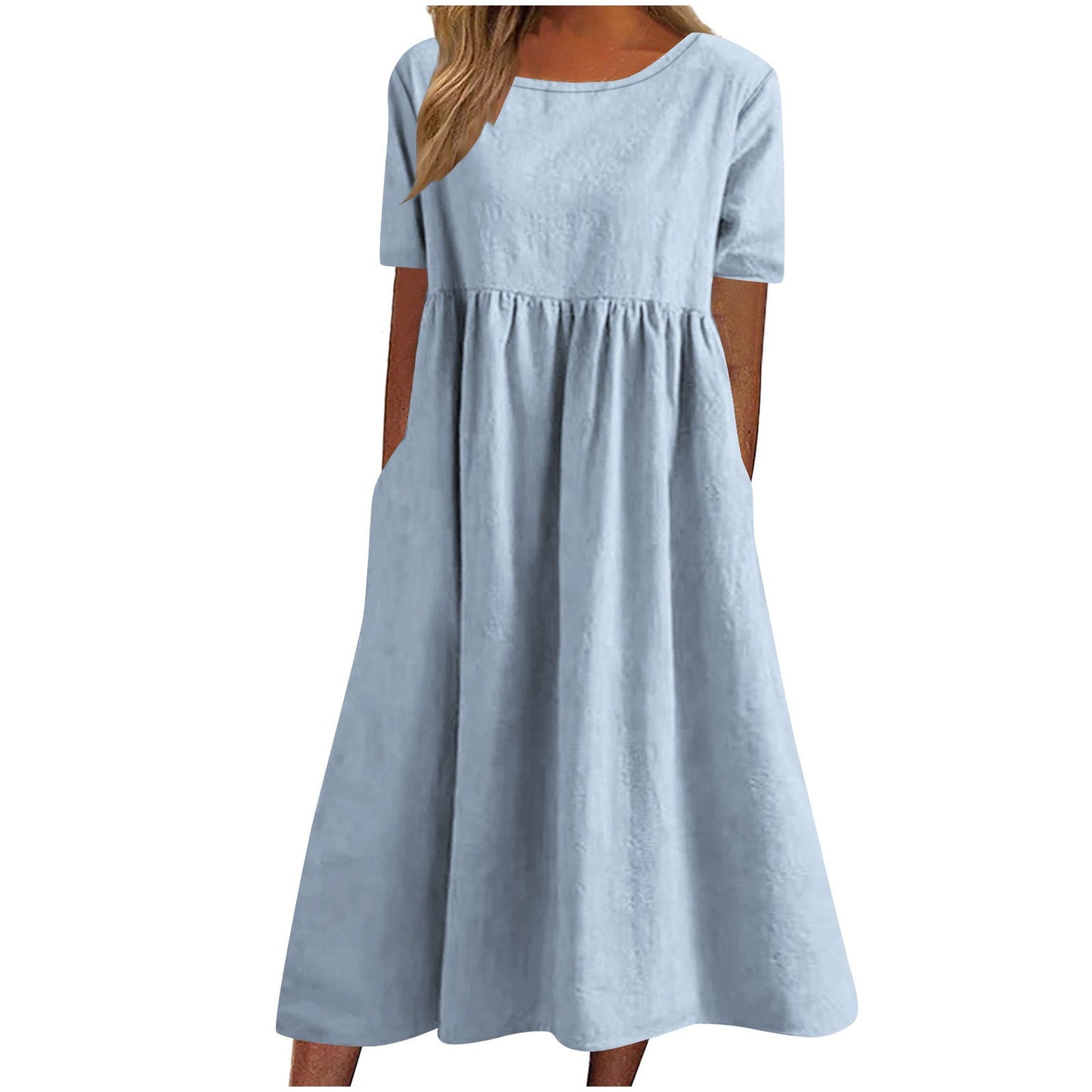 Street-Wave Casual Maxi Dress With Pockets For Women