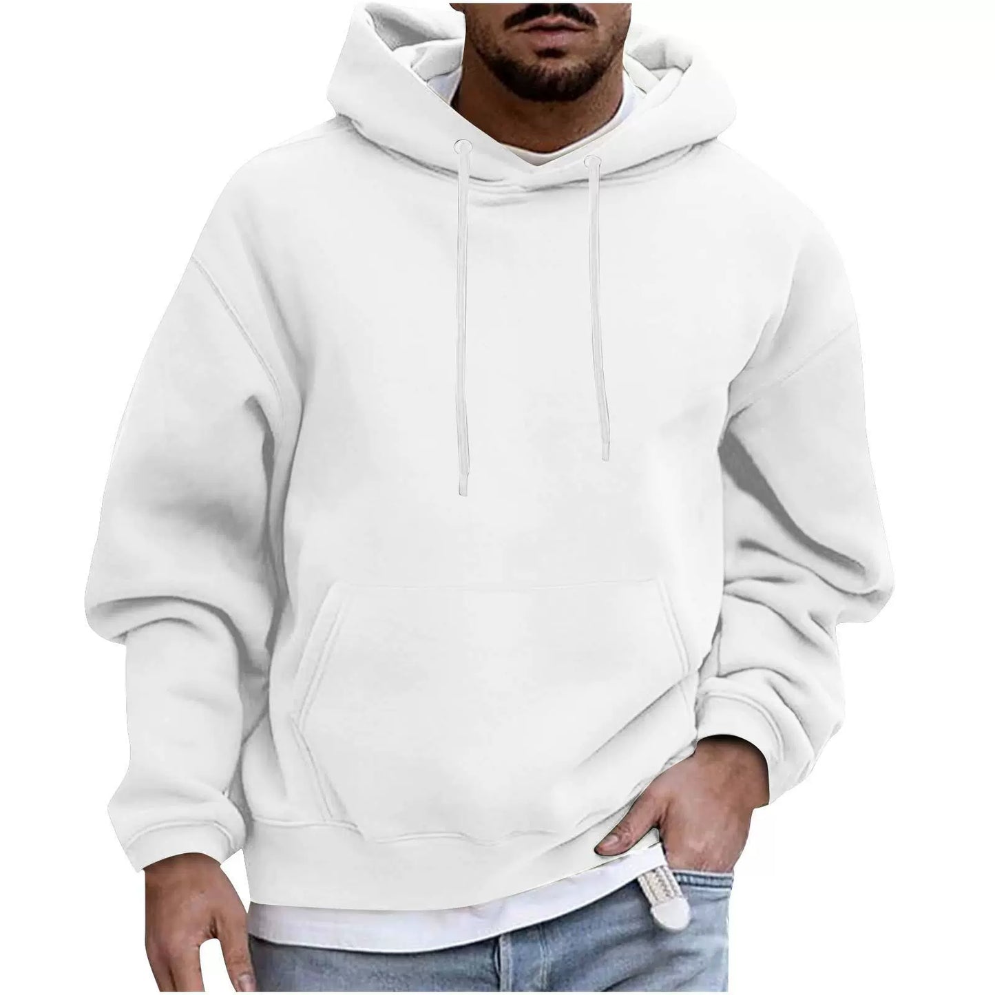 StreetWave Nordisk Flair Men's Fleece Hoodie Loose Fit