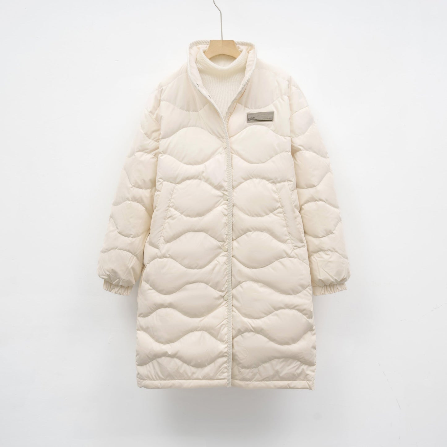 Womens Quilted Winter Coat Street-Wave Ultra Warm Water-Repellent Long Puffer Jacket