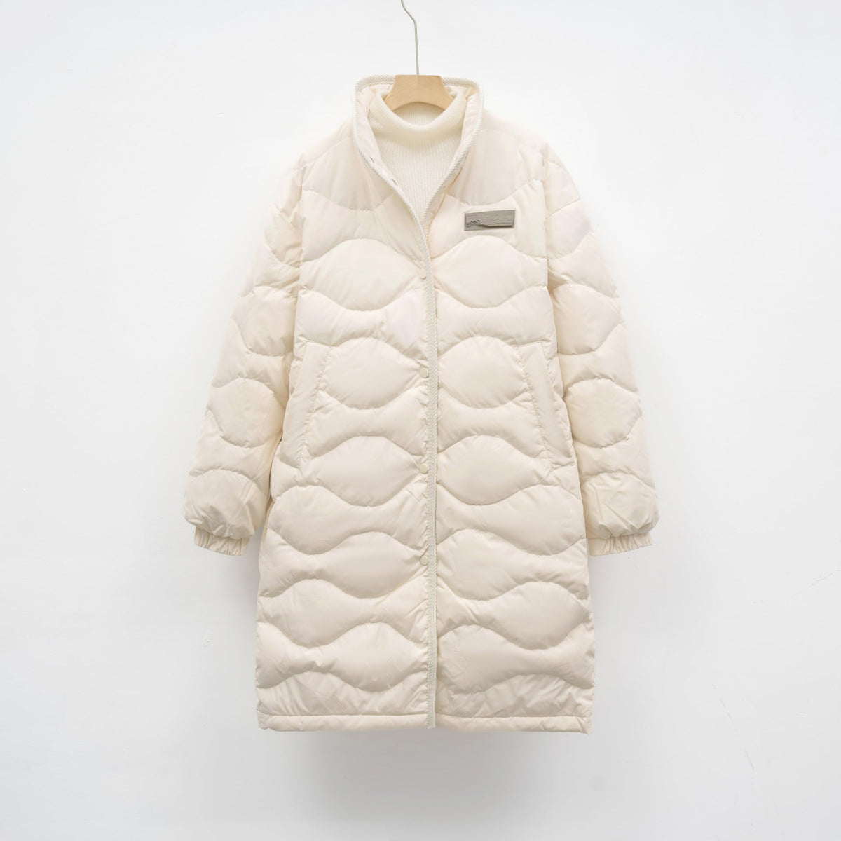 Womens Quilted Winter Coat Street-Wave Ultra Warm Water-Repellent Long Puffer Jacket