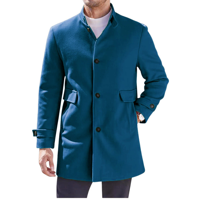 Streetwave Mens Classic Wool Coat Warmth and Timeless Style for Cold Season Premium Wool Blend