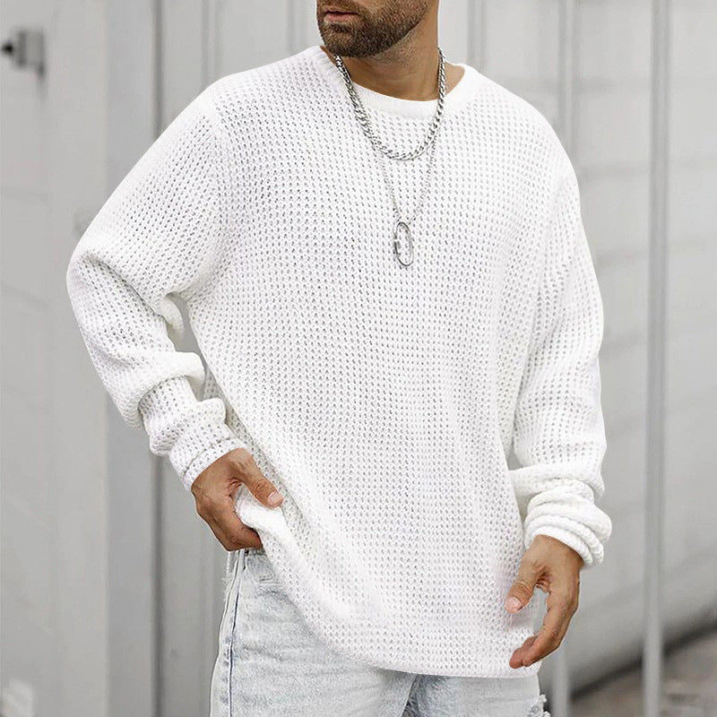 Street Wave Men's Chunky Knit Sweater With Modern Fit And Cozy Lined Interior For Cold Weather