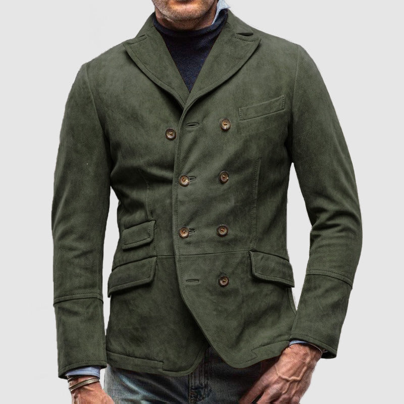 Street-Wave Men's Double Breasted Jacket Tailored Fit