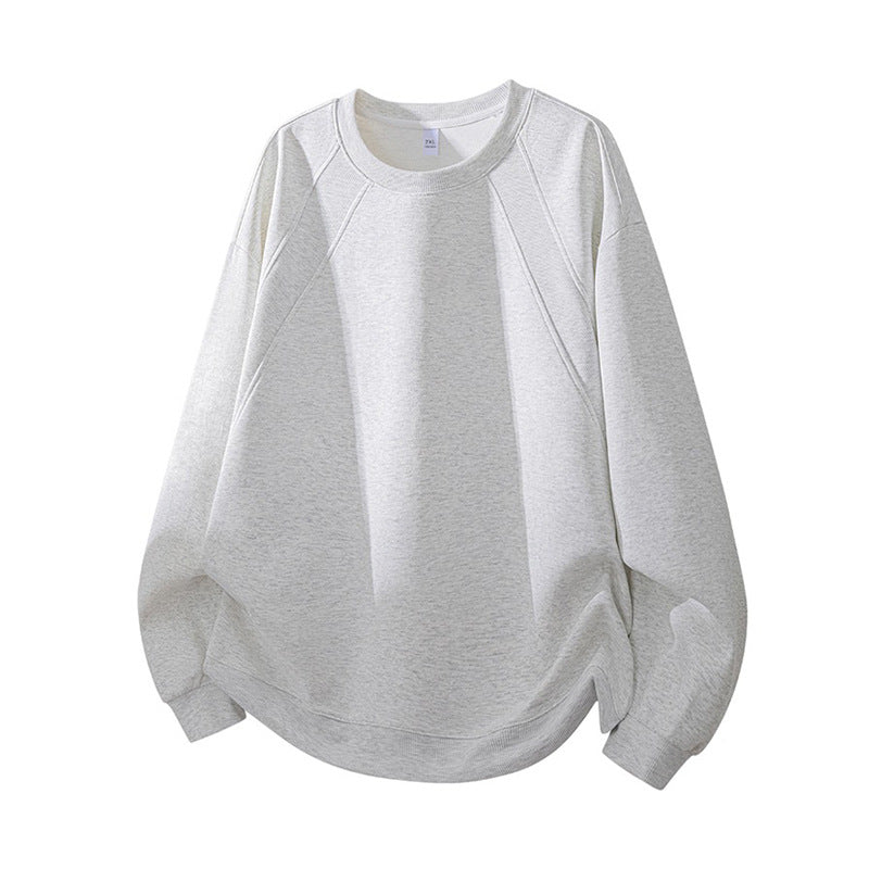 Streetwave Women's Oversized Raglan Sweatshirt With Elastic Hem Cozy Everyday Wear