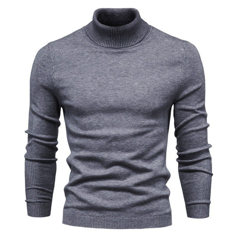 Street-Wave Men's Turtleneck Sweater Elegant Fine Knit For Timeless Comfort And Warmth