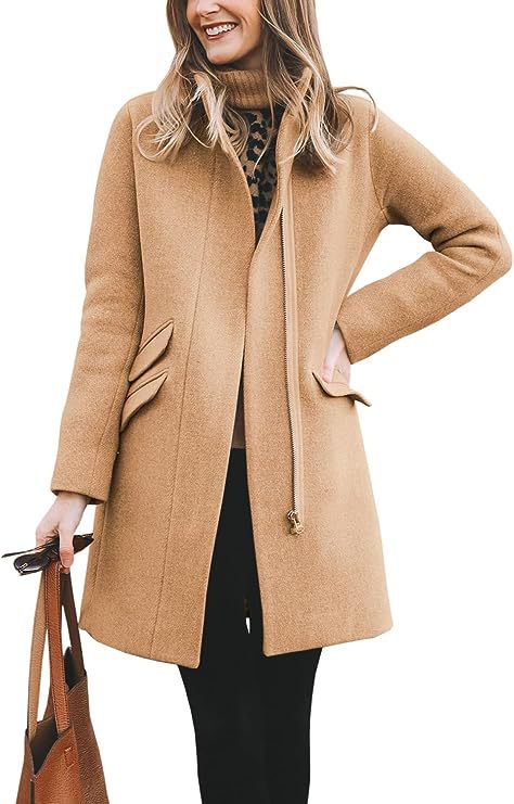 Street-wave Womens Wool Coat With Asymmetrical Cut For Stylish Warmth And Modern Look