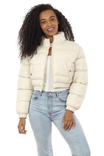 Street Wave Puffer Jacket For Women With High Collar Cropped Fit Winter Warmth Everyday