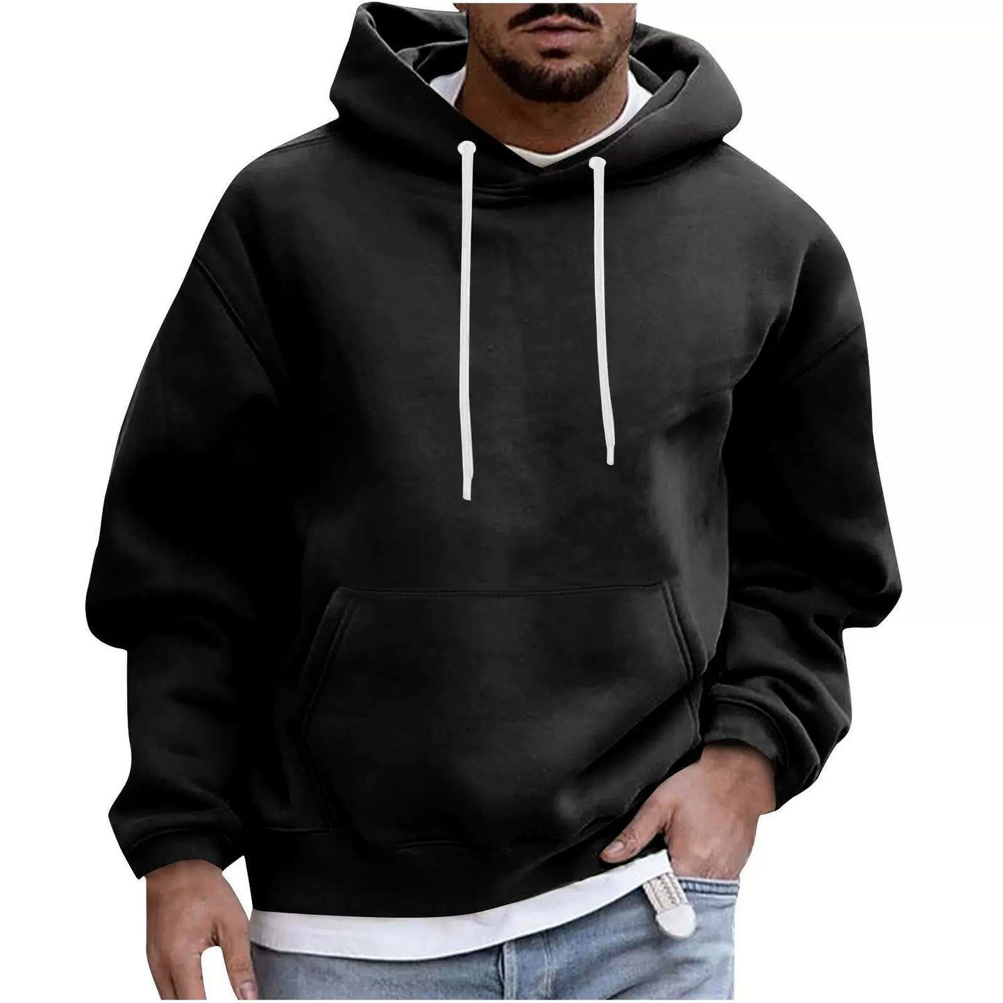 StreetWave Nordisk Flair Men's Fleece Hoodie Loose Fit