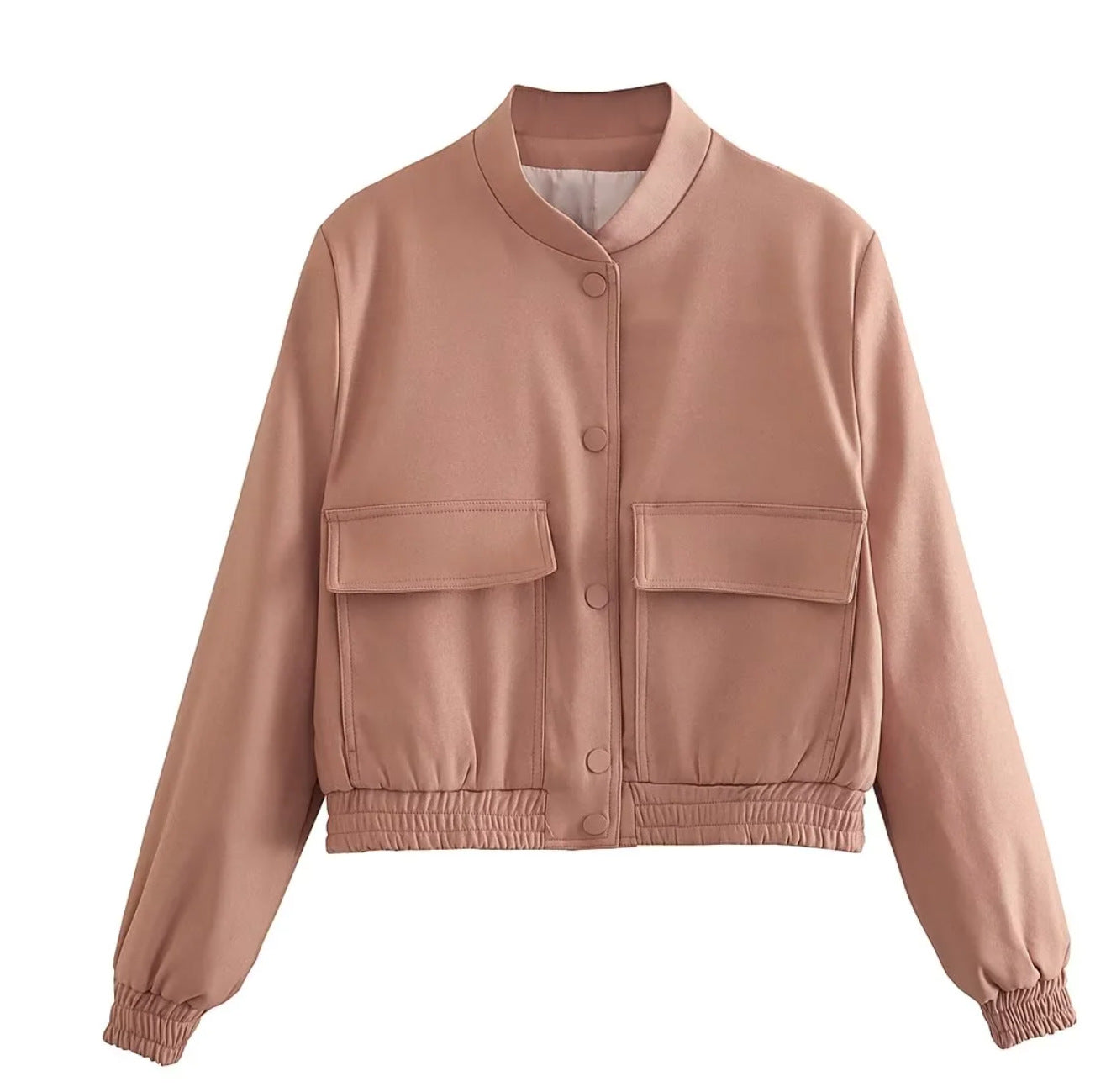 Street-Wave Bomber Jacket for Women - Timeless Navy Outerwear, Cozy, Durable, Chic Everyday