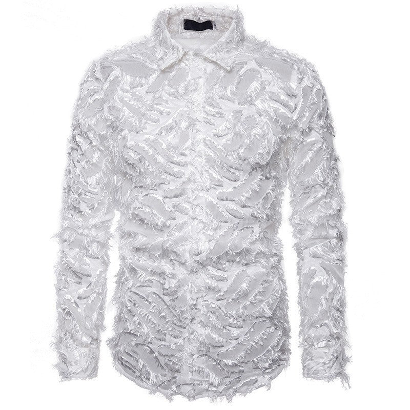 Street-wave Mens Fashion Shirt With Textured Structured Design For Style Conscious Men Premium Comfort